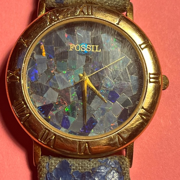 1994 FOSSIL RARE SHATTERED ABALONE WATCH SC-5489 - Picture 7 of 8